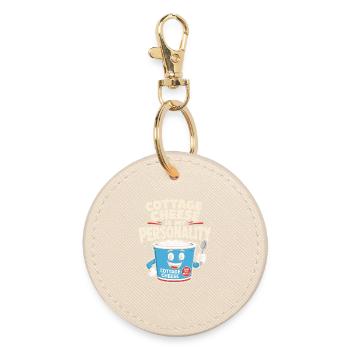 Cadeau de collation riche en protéines pour les amateurs de gastronomie - Porte-clés rond - huître - Devant
