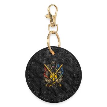Escrima Arnis Arts Martiaux - Porte-clés rond - noir - Devant