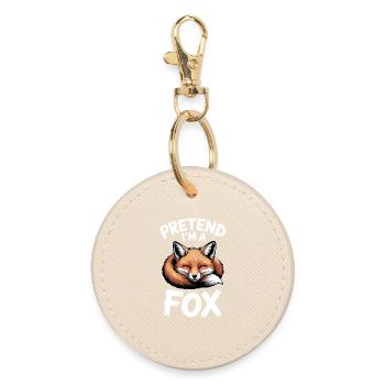 Fuchs Sprüche Füchse Lustiges Fuchs Geschenk - Runder Schlüsselanhänger - Auster - Vorne