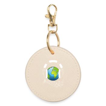 The music lover - Round Keyring - oyster - Front
