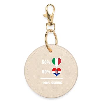 Brillant Italie et Croatie / Cadeau - Porte-clés rond - huître - Devant