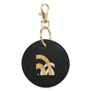 Girlfriends Friendship Friendship melawerttext - Round Keyring - black - Front
