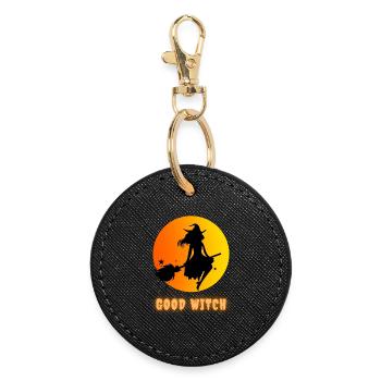 good witch - Round Keyring - black - Front
