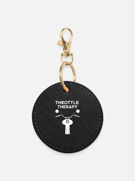 Throttle Therapy - Runder Schlüsselanhänger - Schwarz
