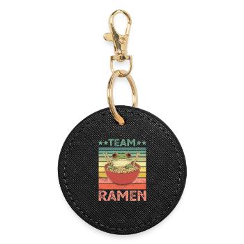 Ramen - Round Keyring - black - Front