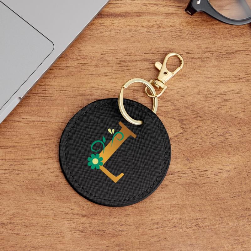 L Runder Schlüsselanhänger