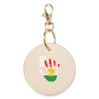Kurdes du Kurdistan Conception à la main avec drapeau - Porte-clés rond - huître - Devant