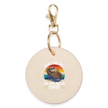 Turkey Holidays - Round Keyring - oyster - Front