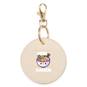 Meine Lieblings-Kawaii-Ramen-Sorte - Runder Schlüsselanhänger - Auster - Vorne