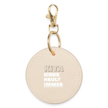 Kita Einer Heult Immer - Runder Schlüsselanhänger - Auster - Vorne