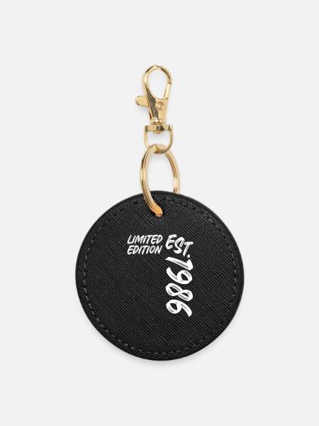 Limited Edition Est. 1986 - Runder Schlüsselanhänger - Schwarz