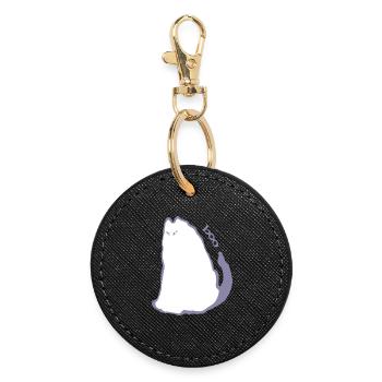 BOO - Round Keyring - black - Front