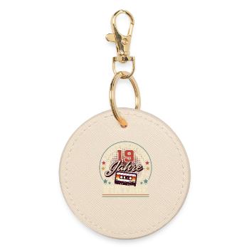 Cassette 19ème Anniversaire Vintage - Porte-clés rond - huître - Devant
