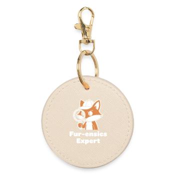 Fur-ensics Détective Fox - Porte-clés rond - huître - Devant