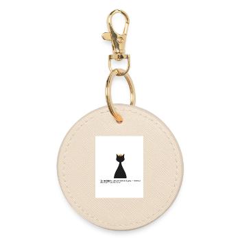 Gato Rey et son hypothèque - Porte-clés rond - huître - Devant