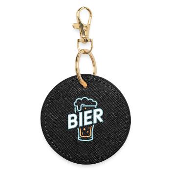 Bier - Cool Beer Logo - Porte-clés rond - noir - Devant