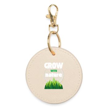 Grandir avec la nature - Porte-clés rond - huître - Devant