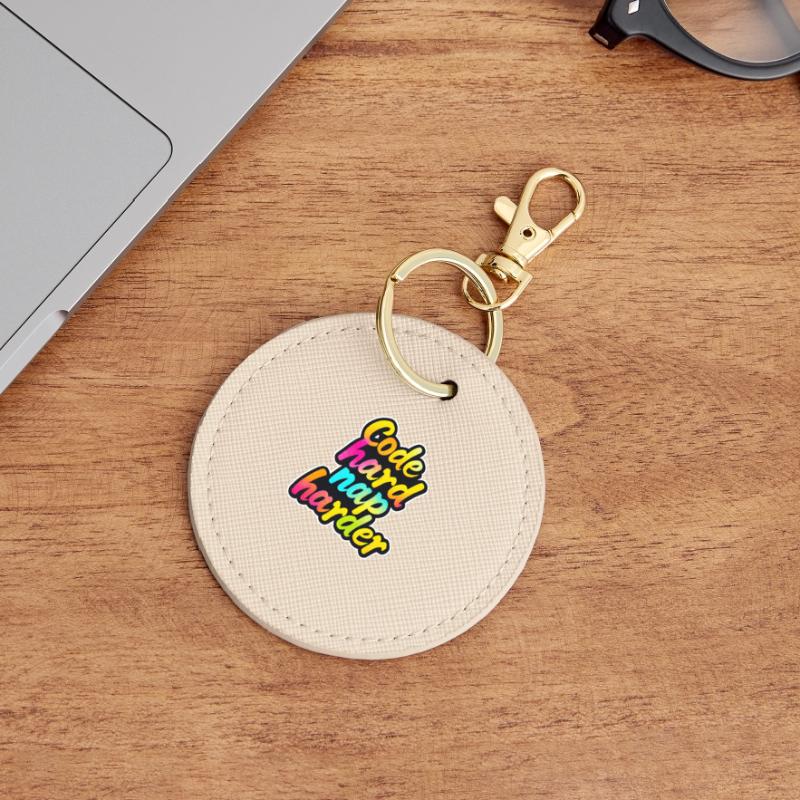 Code Hard Nickerchen Härter Lustiger Programmierer Tee Runder Schlüsselanhänger