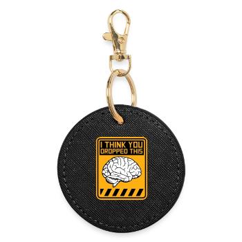 Je crois que tu as laissé tomber ton humour sarcastique, c’est le cerveau - Porte-clés rond - noir - Devant