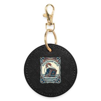 Pêche à Poissons Magnétique Rivière Chasseur de Trésors - Porte-clés rond - noir - Devant