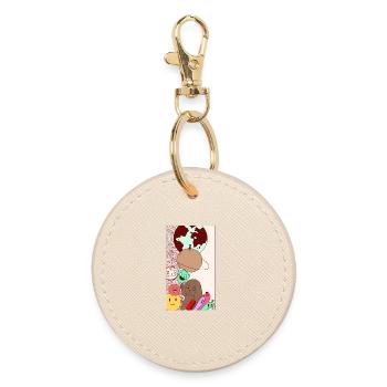 Colors universe - Round Keyring - oyster - Front