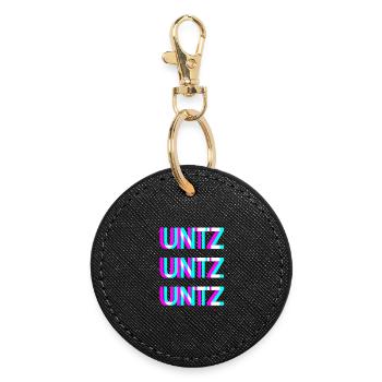 UNTZ Festival Rave Techno Design - Porte-clés rond - noir - Devant