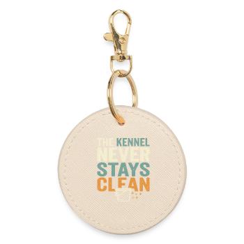 Kennel technician, kennel assistant, animal care - Round Keyring - oyster - Front