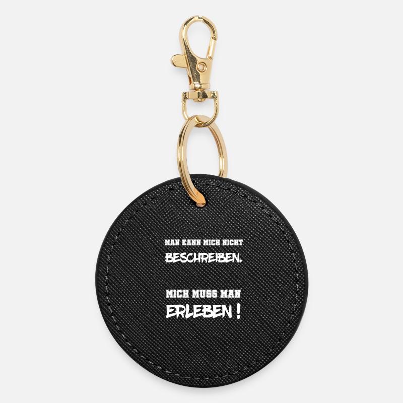 Tu ne peux pas me décrire. - Porte-clés rond - noir