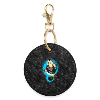 Surfeur de sumo - Porte-clés rond - noir - Devant