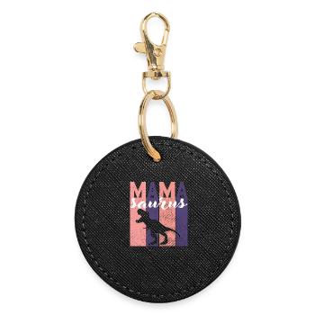 Mother's Day Mother's Day Mother's Day mom surus - Round Keyring - black - Front