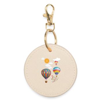 Balloon - Round Keyring - oyster - Front