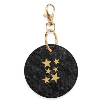 stars - Round Keyring - black - Front