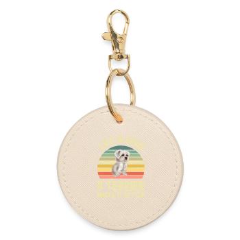 West Highland White Terrier - Round Keyring - oyster - Front