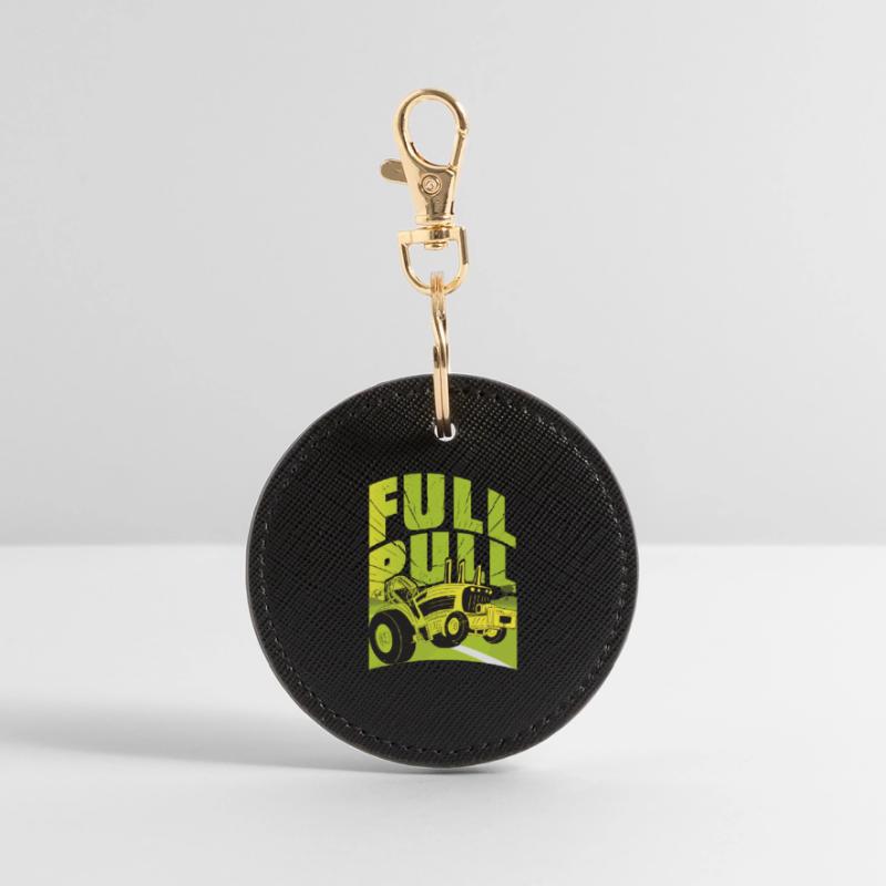 Tractor Pulling Round Keyring