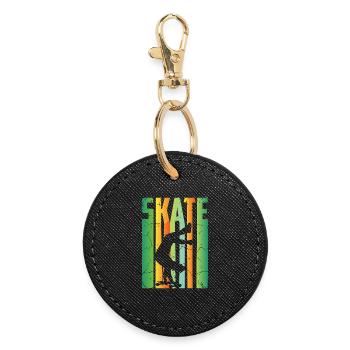 Skateboard Rider - Porte-clés rond - noir - Devant