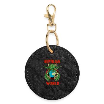 REPTILIEN - Porte-clés rond - noir - Devant