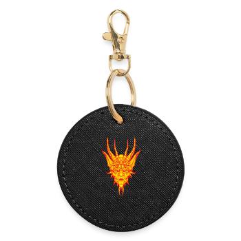 Fire Demon - Round Keyring - black - Front