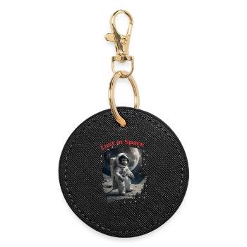 Lost in Space - Monkey as Astronaut - Round Keyring - black - Front