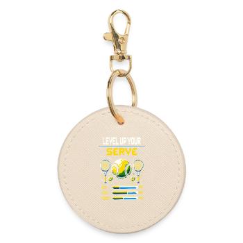 Enfants Tennis Level Up Your Serve Hoodie T-Shirt - Porte-clés rond - huître - Devant