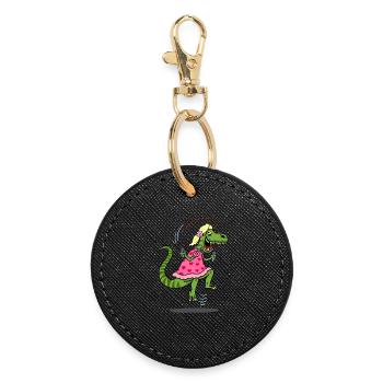 Tyrannosaurus Rex Costume for Hunting - Round Keyring - black - Front
