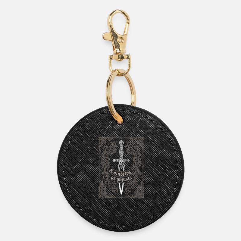 A vindetta hè ghjusta - Porte-clés rond - noir