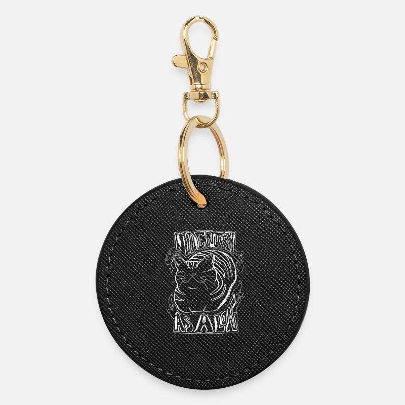 JE M’IDENTIFIE COMME UN PAIN - Porte-clés rond - noir