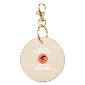 Astronomy Lover Math Design  - Round Keyring - oyster - Front