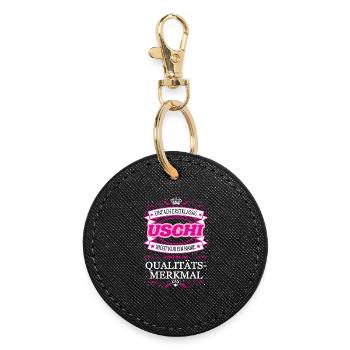 Caractéristique de qualité Uschi tout simplement de première classe - Porte-clés rond - noir - Devant