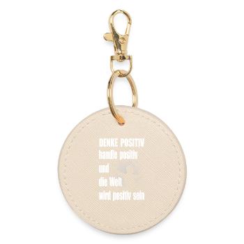 Pensée positive Motivation Dicton Homme - Porte-clés rond - huître - Devant