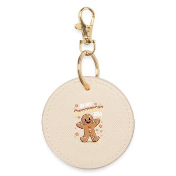 In my gingerbread time - Round Keyring - oyster - Front