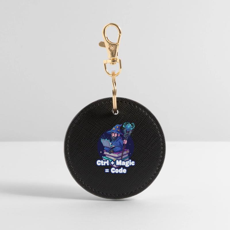 Ctrl Magic Code Zauberer Runder Schlüsselanhänger