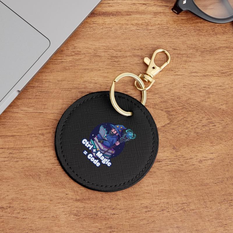 Ctrl Magic Code Zauberer Runder Schlüsselanhänger