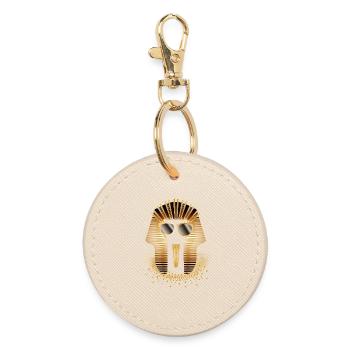 Pharaon cool avec des lunettes de soleil – Motif amusant - Porte-clés rond - huître - Devant