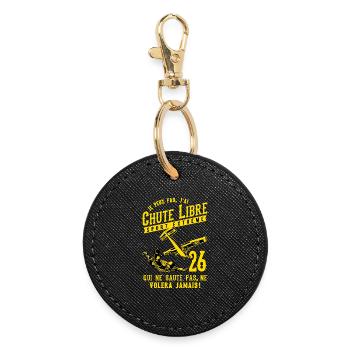 Extreme Free Fall 26 - Round Keyring - black - Front